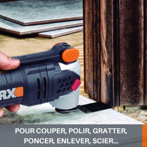 Multitool WORX WX681 Sonicrafter F50, 450W, pentru taiere, slefuire, polizare - Img 2