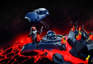 Nava spatiala PLAYMOBIL Star Trek Klingonenschip Bird-of-Prey cu 6 figurine si efecte de lumina - Img 6