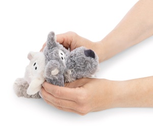 NICI Wolf 2 in 1 Plus 15cm Gri Functie Reversibila - Img 5