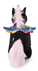 NICI Yin Unicorn Plus Negru 32 cm Cu Aripi Regenbogen - Img 3