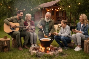 Oala de fonta Berdsen 8L - Negru, cu capac 2-in-1 si retete incluse - Img 4