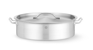 Oala HENDI cu capac, 10.8L, inox, pentru toate tipurile de plite