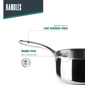 Oala Lacor TriChef 3L, 20cm, Inox 1810, Ergonomica - Img 6