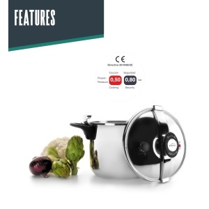 Oala sub presiune Lacor 71878 Classic 8L cu maner din bakelit - Img 5