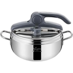 Oala sub presiune Lagostina Irradial Control LagoeasyUP 3,5 l din inox, 22 cm