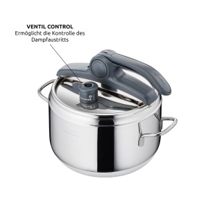 Oala sub presiune Lagostina LagoeasyUP 7 l, inox 1810, pentru inductie si gaz - Img 4