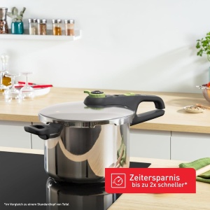 Oala sub presiune Tefal Secure Trendy 6L, inox, 2 trepte de temperatura - Img 3