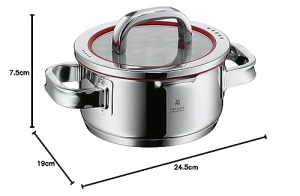 Oala WMF Function 4 16 cm 14L Cromargan Capac Sticla Functii de Turnare - Img 15