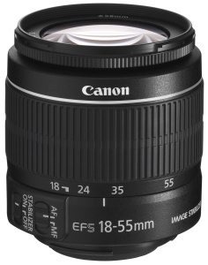 Obiectiv Canon EF-S 18-55mm F3.5-5.6 IS II, Negru, Stabilizator de imagine