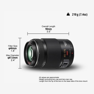 Obiectiv Telezoom Panasonic Lumix G X Vario PZ 45-175mm, Motor Zoom, Compact - Img 3