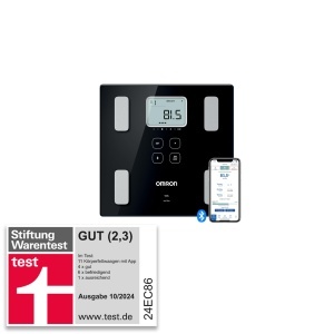 OMRON VIVA - cantarul inteligent de baie pentru analiza corporala Stiftung Warentest Gut 1024 cu Bluetooth si aplicatie masoara grasimea corporala gre
