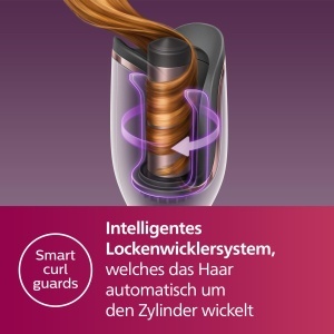 Ondulator automat Philips Seria 8000 BHB87800 Tehnologie MoistureProtect Alb 27 optiuni de styling - Img 3