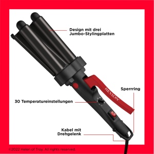 Ondulator Revlon Wave Master RVIR3056UKE Placi Jumbo Invelis Turmalin-Ceramic 30 Setari de Temperatura - Img 6
