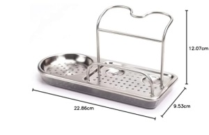 Organizator chiuveta din otel inoxidabil OXO Good Grips cu suport pentru burete - Img 5