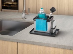 Organizator chiuveta Metaltex TidyTex inox 24x13x14 cm argintiu - Img 5