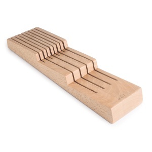 Organizator cutite Lacor 39049 lemn de fag 2 niveluri pentru pana la 8 cutite baza antiderapanta