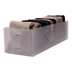 Organizator sertare Jocca 4686 3 unitati plastic transparent compact - Img 3