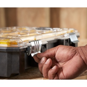 Organizator STANLEY FatMax FMST82967-1, cu 10 compartimente, transparent - Img 8