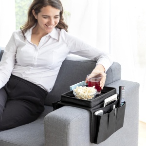 Organizer pentru canapea InnovaGoods, multicolor, 6 compartimente, 54 x 31 x 4 cm - Img 5