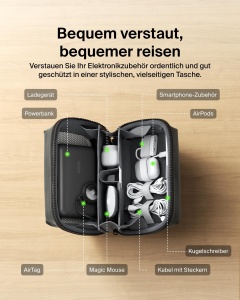 Organizer pentru electronice Belkin, 1 l, material rezistent, pentru calatorii - Img 2