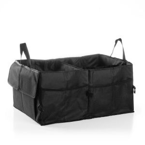 Organizer portbagaj InnovaGoods, 55L, 3 compartimente, negru