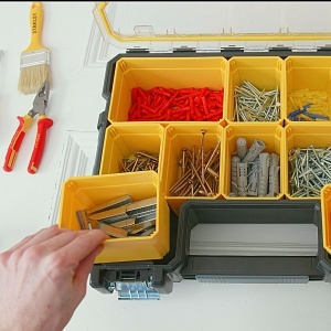 Organizer unelte STANLEY FATMAX 1-97-518, 10 cutii detasabile, 45 x 12 x 36 cm - Img 3