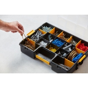 Organizer unelte STANLEY Sortmaster 12 compartimente, 43 x 33 x 9 cm, portabil - Img 4