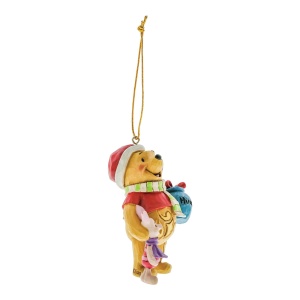 Ornament de Craciun Winnie Pooh si Ferkel Disney Traditions, Jim Shore, handpainted - Img 4