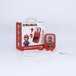 OTL Technologies Casti fara fir Super Mario cu cutie de incarcare glisanta si lumina LED - Img 6
