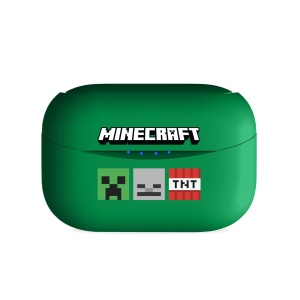 OTL Technologies MC1227 Minecraft TWS Casti cu carcasa de incarcare wireless, verde - Img 3