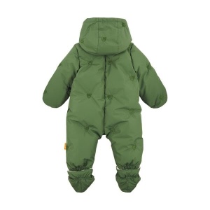 Overall de iarna Steiff EU 68 verde bronz, cu gluga, pentru copii - Img 2