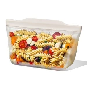 OXO Good Grips Punga Reutilizabila Din Silicon Quart Stand 946 ml Culoare Hafer