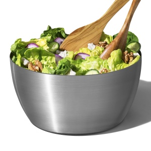OXO Steel Salatschleuder din inox Capac transparent Mecanism pompare - Img 8