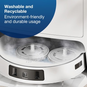 Pachet de 4 Wischpads ECOVACS pentru aspiratoare DEEBOT X2T20T10X1, gri - Img 5