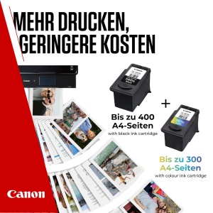 Pachet multiplu de cerneala si hartie Canon - Cartuse de cerneala originale PG-560XL/CL-561XL Pachet de 2 (1 x XL negru, 1 x XL color) si hartie foto 4x6 (50 de coli) - compatibil cu imprimantele Canon PIXMA - Img 5