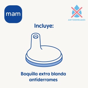 Pahar de invatare MAM, 150 ml, roz, cu manere luminoase, pentru bebelusi de la 4 luni - Img 3