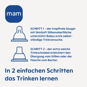 Pahar de invatare MAM Trainer, 220 ml, tropffrei, model broasca testoasa - Img 6