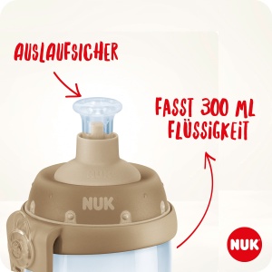 Pahar de invatare NUK Junior Cup cu efect cameleon, 300 ml, albastru - Img 4