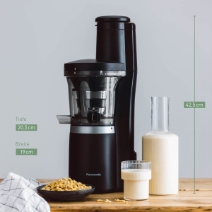 Panasonic Slow Juicer MJ-L700KXE Mat Negru 75 mm Deschidere Larga - Img 9