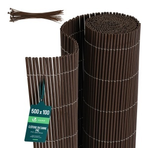 Panou de protectie VOUNOT PVC 100x500cm, Weidenoptik, rezistent la intemperii