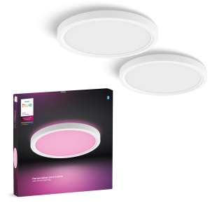 Panou LED Smart Philips Hue Devote 30cm Alb Lumina Alba si Colorata Set 2 Bucati