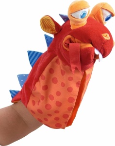 Papusa de mana HABA Allesfresser Monster 39 cm, cu ochi mobili si bila de plastic - Img 5