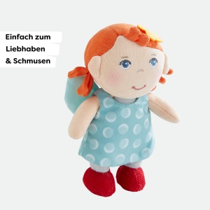 Papusa din material textil HABA EMI, 15 cm, pentru bebelusi si copii, lavabila - Img 3