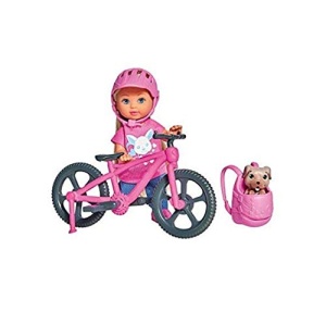 Papusa Evi cu Catelus Simba 105733273038, 12 cm, pentru copii de la 3 ani - Img 3