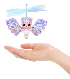 Papusa L.O.L. Surprise Magic Flyers - Snowflake, cu 1 Papusa si 1 Bagheta, Culoare Roz - Img 6