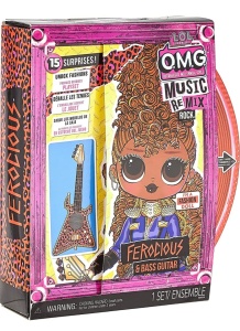 Papusa L.O.L. Surprise OMG Remix Rock Ferocious cu 15 accesorii, pentru fete 4 - Img 1