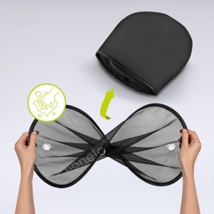 Parasolar auto LIONELO, 2 bucati, dimensiuni 44cm x 38cm, montare usoara - Img 4