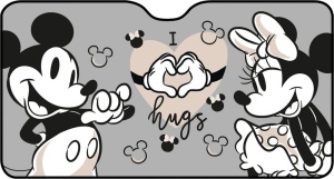 Parasolar auto TataWay, 130 x 70 cm, Mickey si Minnie Mouse, albastru