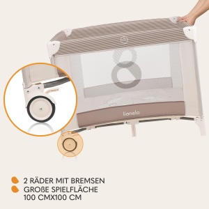 Paravan de joaca LIONELO BONNIE pentru copii, 15 kg, cu saltea confortabila - Img 5