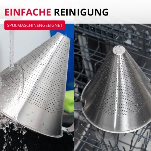 Pasier cu colturile rotunjite Westmark Spitzsieb Pro, inox, 20 cm - Img 8